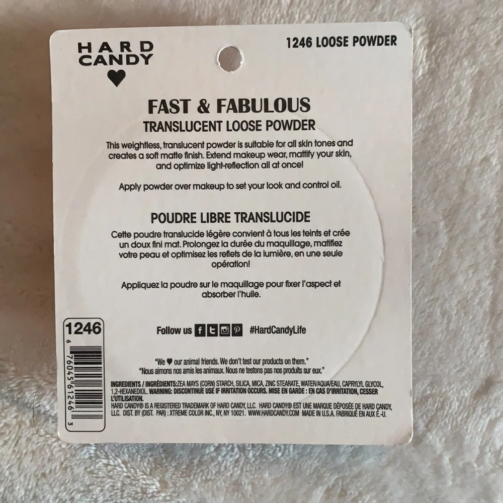 Hard Candy oil free loose powder shine free matte finish 3/$15
